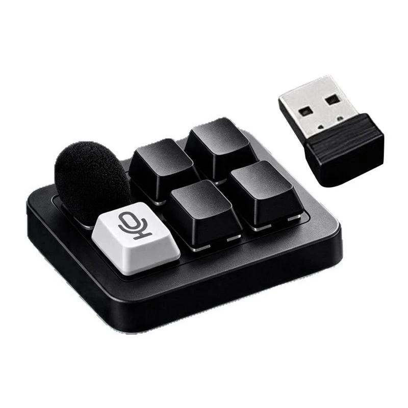 5-key-ai-wireless-keyboard-voice-programmable-keyboard-vibecoding-voice-keyboard-supports-coding-and-ai-dialogue