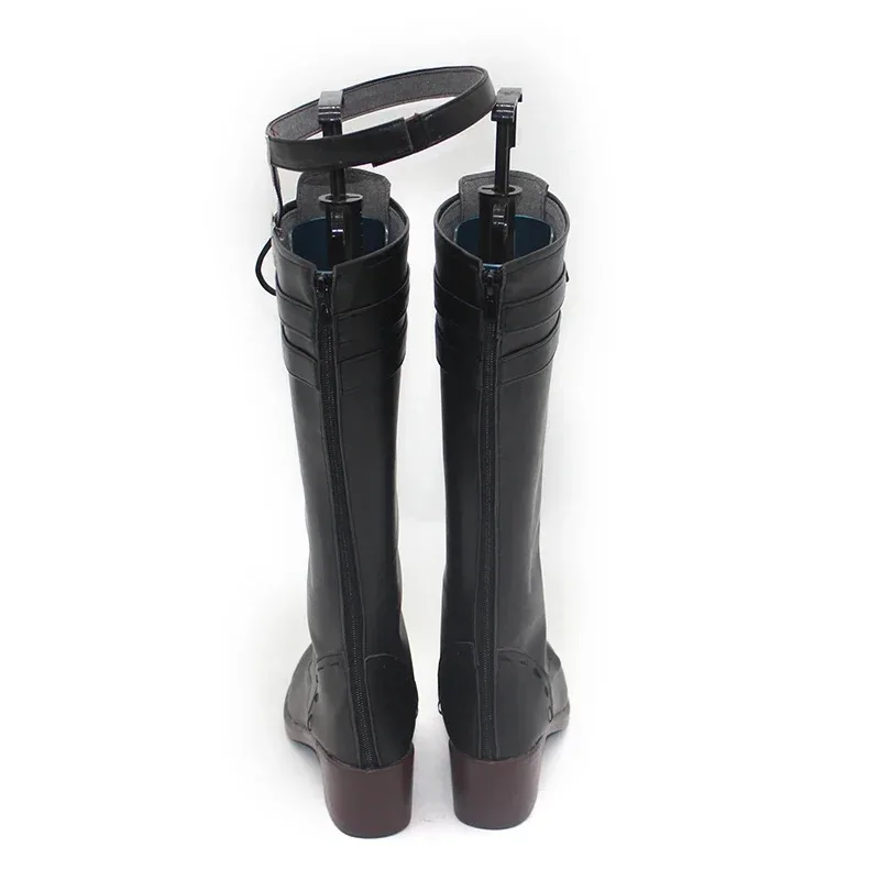 

2025 11 Game Genshin Impact Lyney PU Leather Shoes Halloween Carnival Boots Captain Cosplay Prop Custom Made