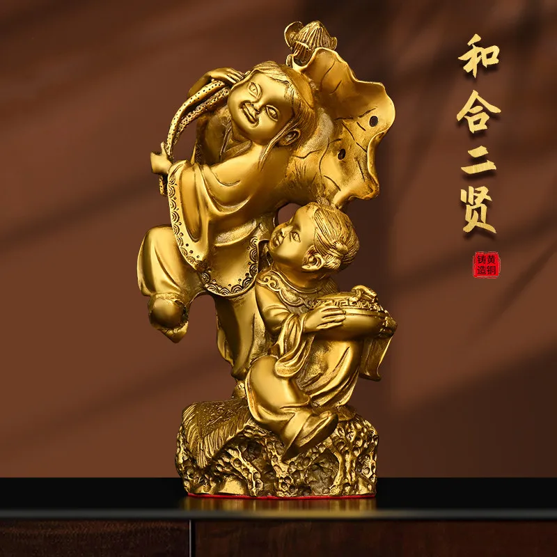 Pure Copper Heerxian Decoration Family Wedding Room He Newly-Married Marriage Decoration Home Bedroom Couple Decoration Gifts