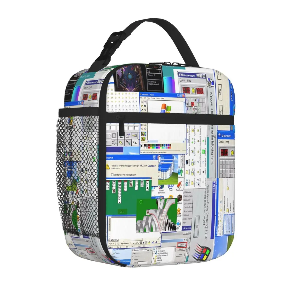 Bestselling Windows XP Collage Workwear Commuter Lunch Bag After School Snack Food Tote Bag
