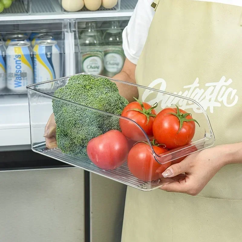 

Органайзер для холодильника Bin контейнер для хранения пищевых продуктов в холодильнике, прозрачный фотоконтейнер, морозильная камера, буфет, кухонный Органайзер