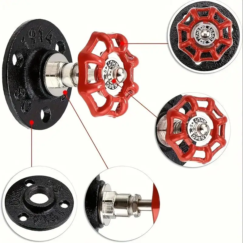 1Pc Rustic Industrial Iron Garage Hooks Wall Mounted Anti Rust Coating Clothes Towel Scarf Hanging Storage