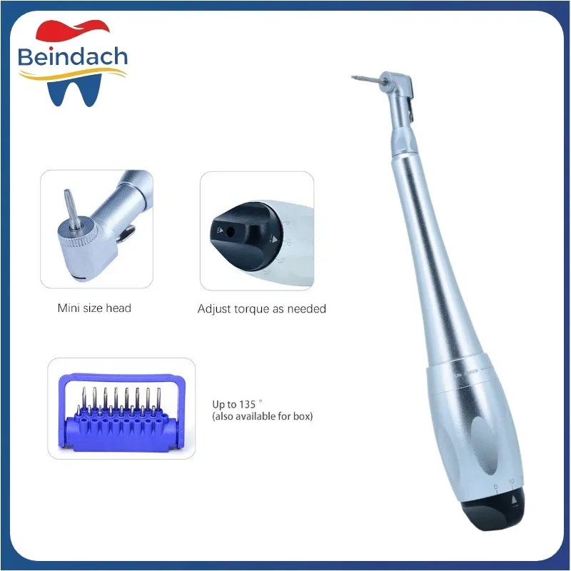 

Dental Universal Implant Torque Wrench Handpiece with 16pcs Drivers Universal Latch Head 7 Torque Level Dentistry Repair Tools