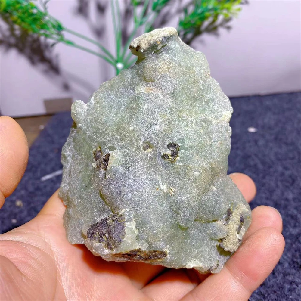Crystal Natural Prehnite Chiltonite Agate Stone Quartz Healing  Tourmaline Minerals Spiritual  Ornaments Decoration