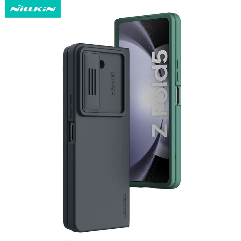 

NILLKIN case For Samsung Galaxy Z Fold 5 5G silky soft silicone Slide Camera 180° Folding Cover For Galaxy Z Fold5 Fold 4 case