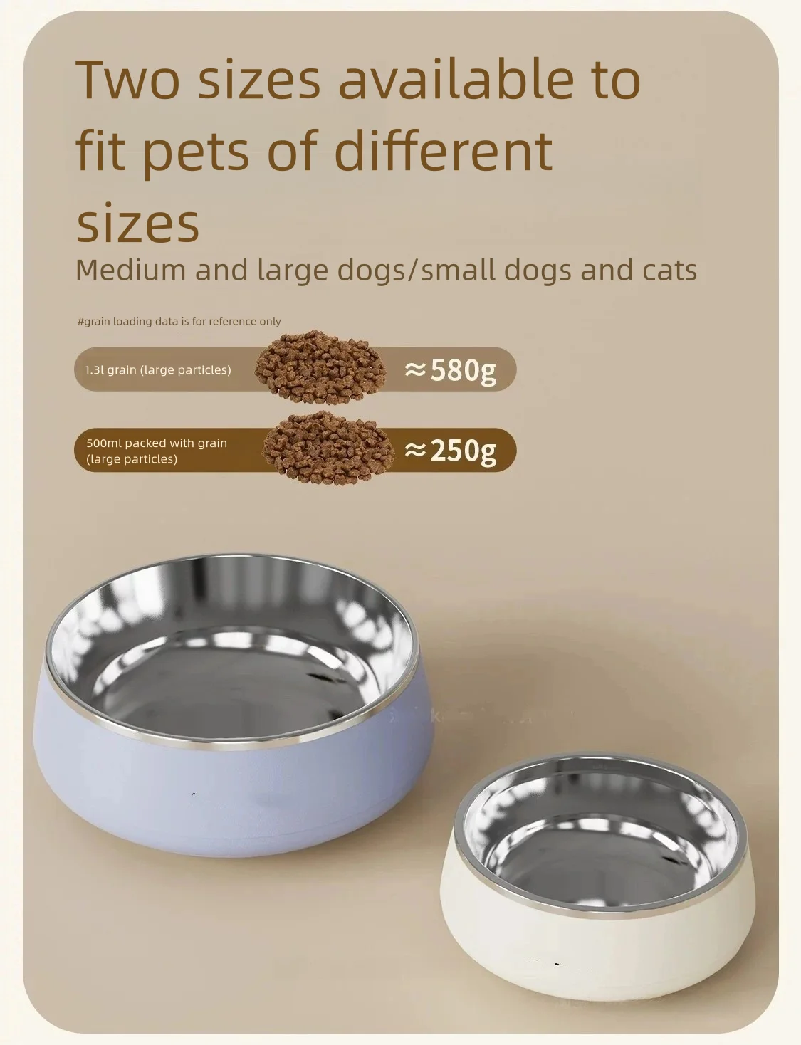 Futternapf aus Edelstahl 304, rutschfest, kippsicher, für Katzen, Futternapf für Katzen, Wassernapf für Katzen, Futternapf zum Schutz der Halswirbelsäule – Detail 4