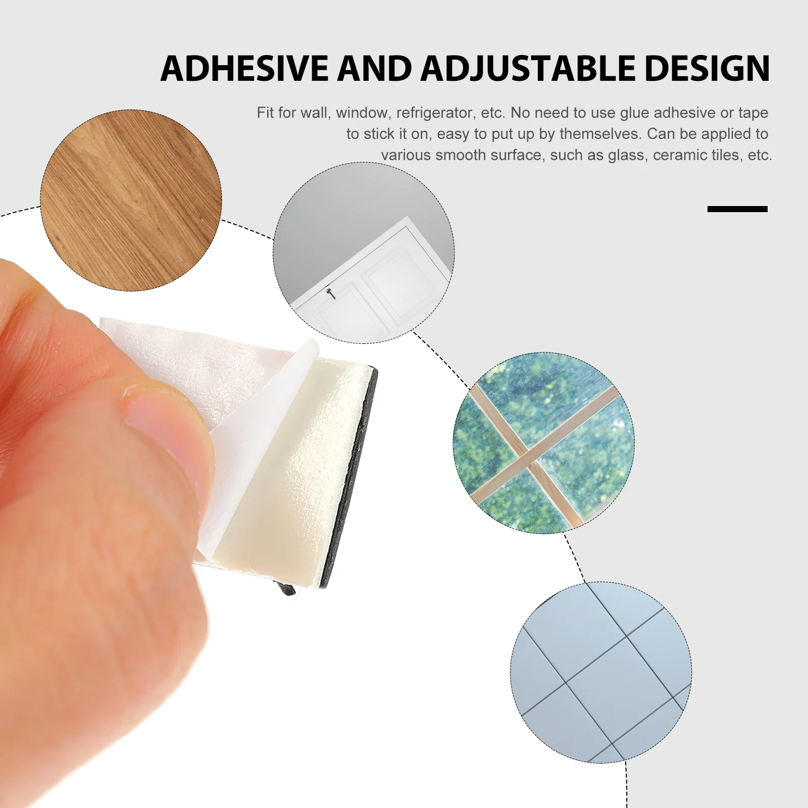 

50Pcs Adhesive Adjustable Cable Clips Cord Organizer Holder for Car Kitchen Bedroom Sticky Cable Management Clamps Home Fixing