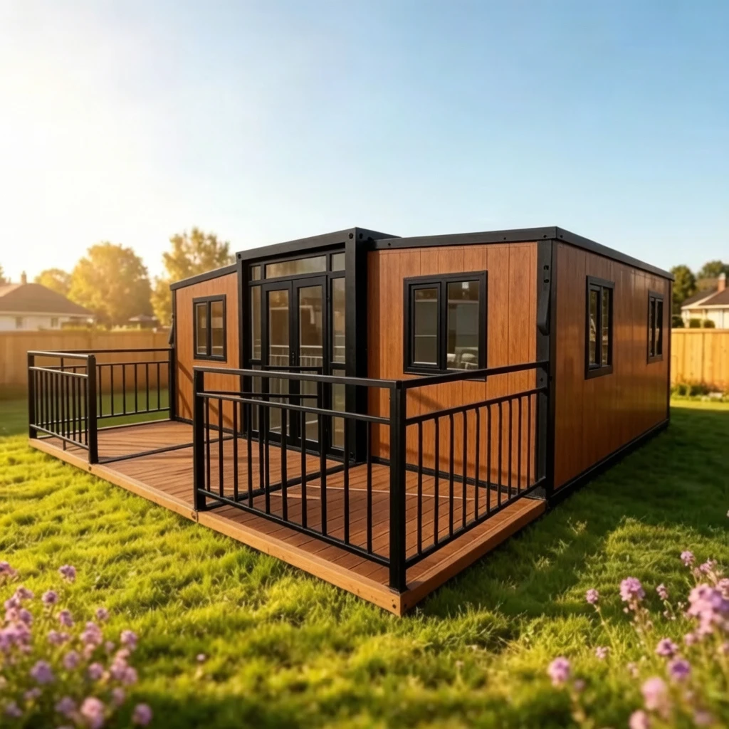 Expandable Container Home Prefabricated Foldable House Factory Price Prefab Tiny House Folding Room Garden Rooms Warehouse Barn