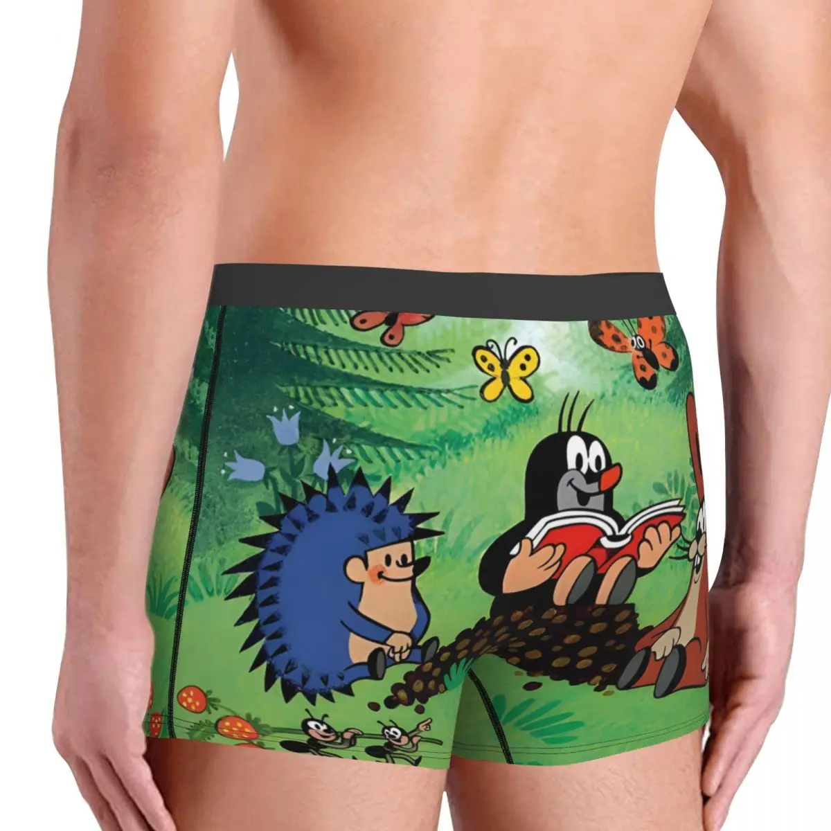 The Little Mole Reading Underpants Cotton Panties Man Underwear Ventilate Shorts Boxer Briefs