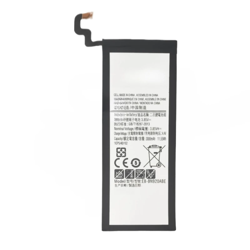 New EB-BN920ABE 3.85V 3000mAh Replacement Mobile Phone Battery for Samsung Galaxy Note 5 SM-N920 N920F N920T/A N920G N9200 N920G