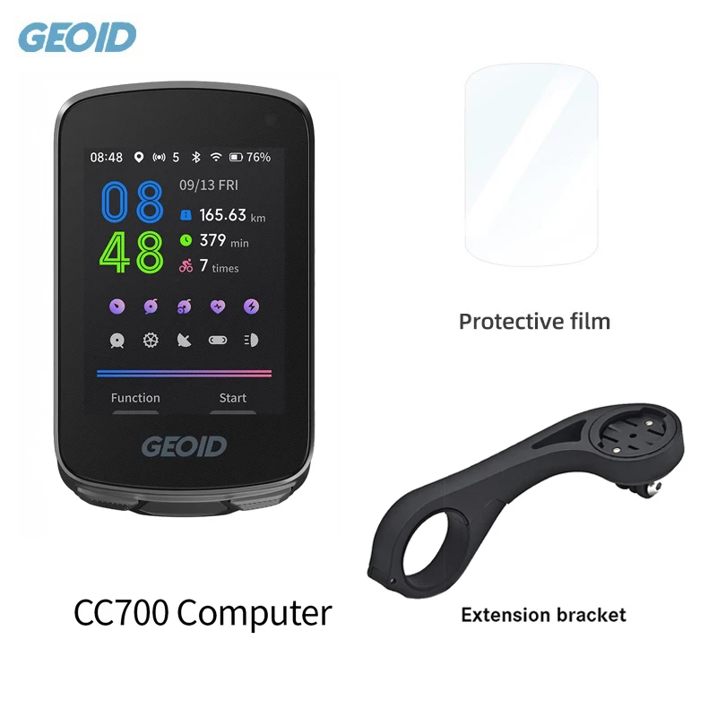 Geoid CC700 Bicycle Computer 2.8-Inch Colorful Odometer Support