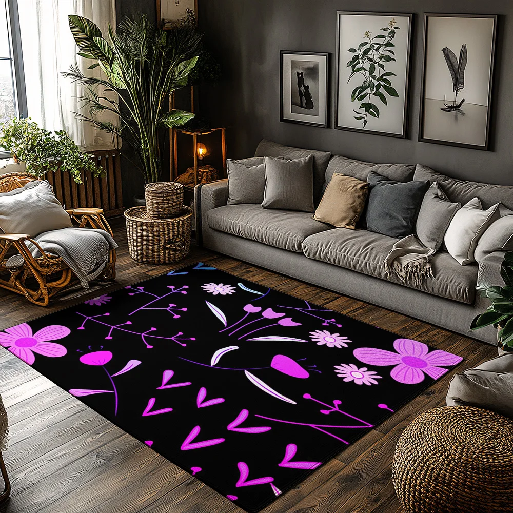 

Коврик с цветочным принтом для дома и улицы, моющийся коврик для прихожей, напольный коврик, добро пожаловать, домашний декор, сад, патио, нескользящий мягкий домашний декор, подарки