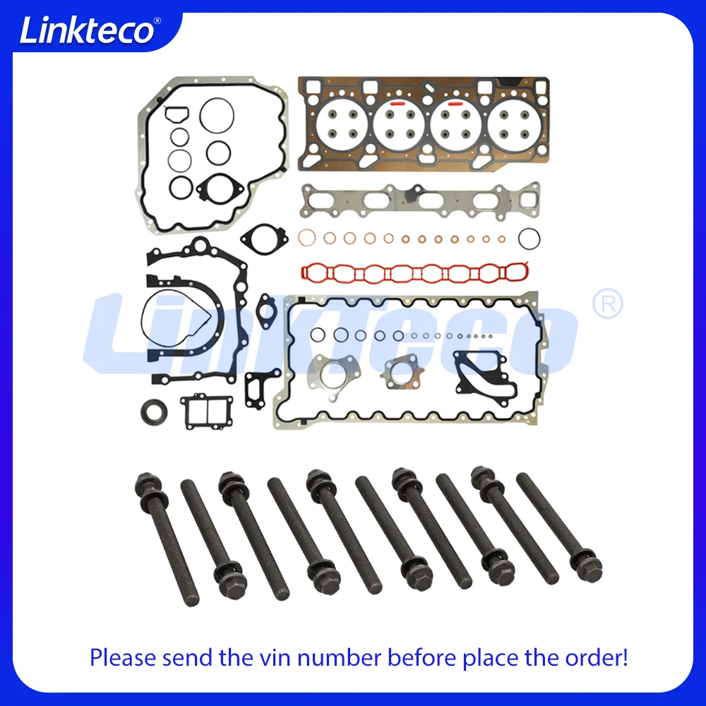 Engine Full Cylinder Head Gasket Set Piston Fit 2.8 L ENS Diesel For Jeep Cherokee Wrangler Chrysler Dodge Nitro 68142849AA 2.8L