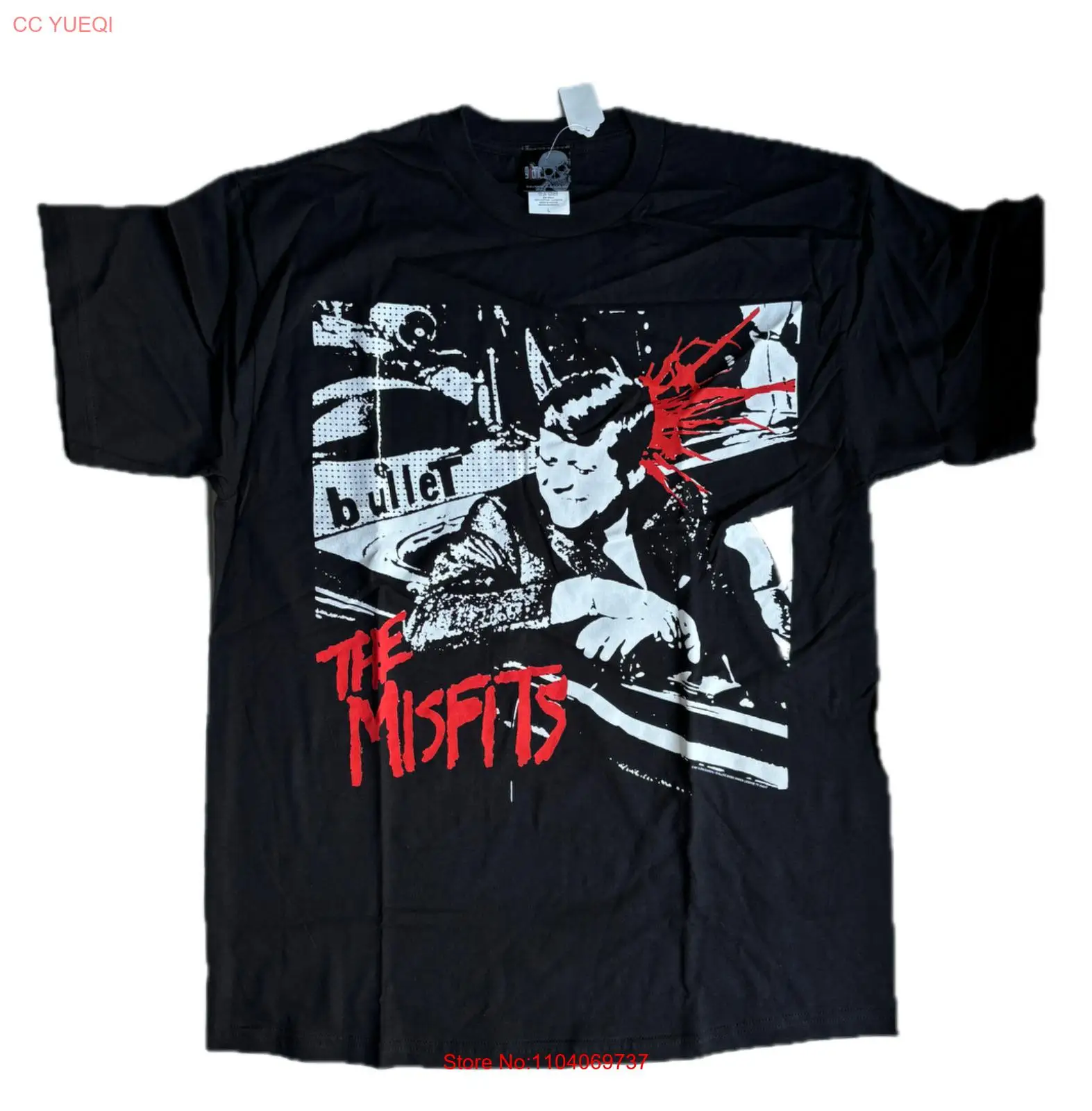 

MISFITS Bullet | Danzig Punk JFK Giant Лицензированная Винтажная Футболка 1920-х годов, большая футболка NWOT