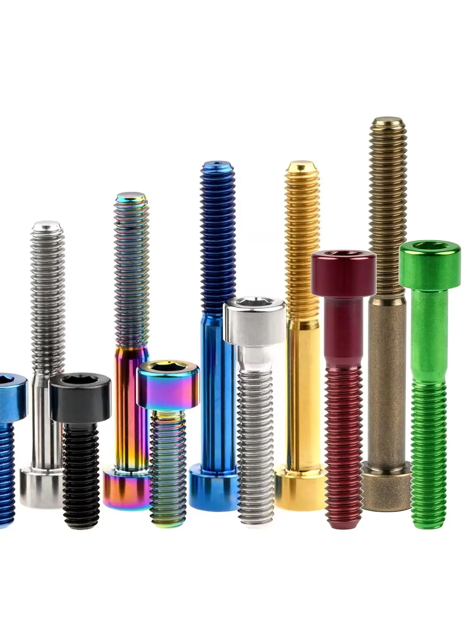 AliExpress Wanyifa Titanium Bolts M6x 10 15 16 18 20 25 30 35 40 45 50 55 60 65mm Allen Hex Head Screw Fit Headset Cap Mountain Road Bike