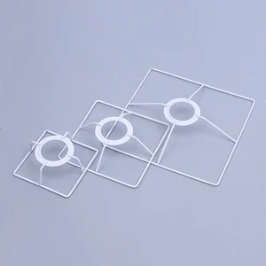 الرجعية اسطوانة مصباح الحديد الإطار ، حامل مصباح ، ثريا ، سلك ، اكسسوارات ، 1 قطعة أفضل 6 إطارات سلكية للمبيعات لمصباح الطاولة - No3