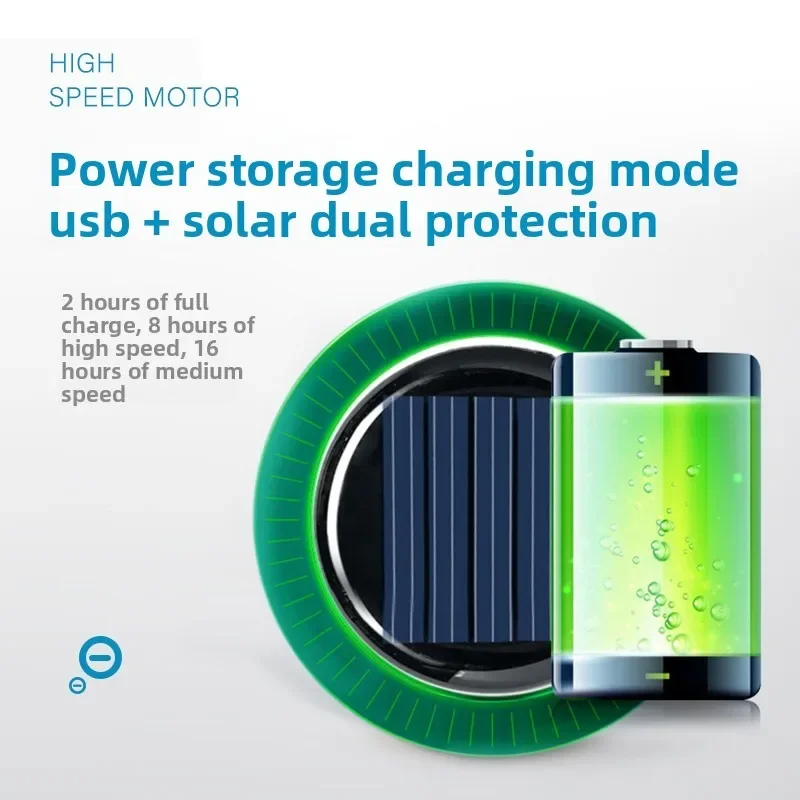 Summer sun hat new style anti-ultraviolet solar fan hat sun protection cooling large brim hat