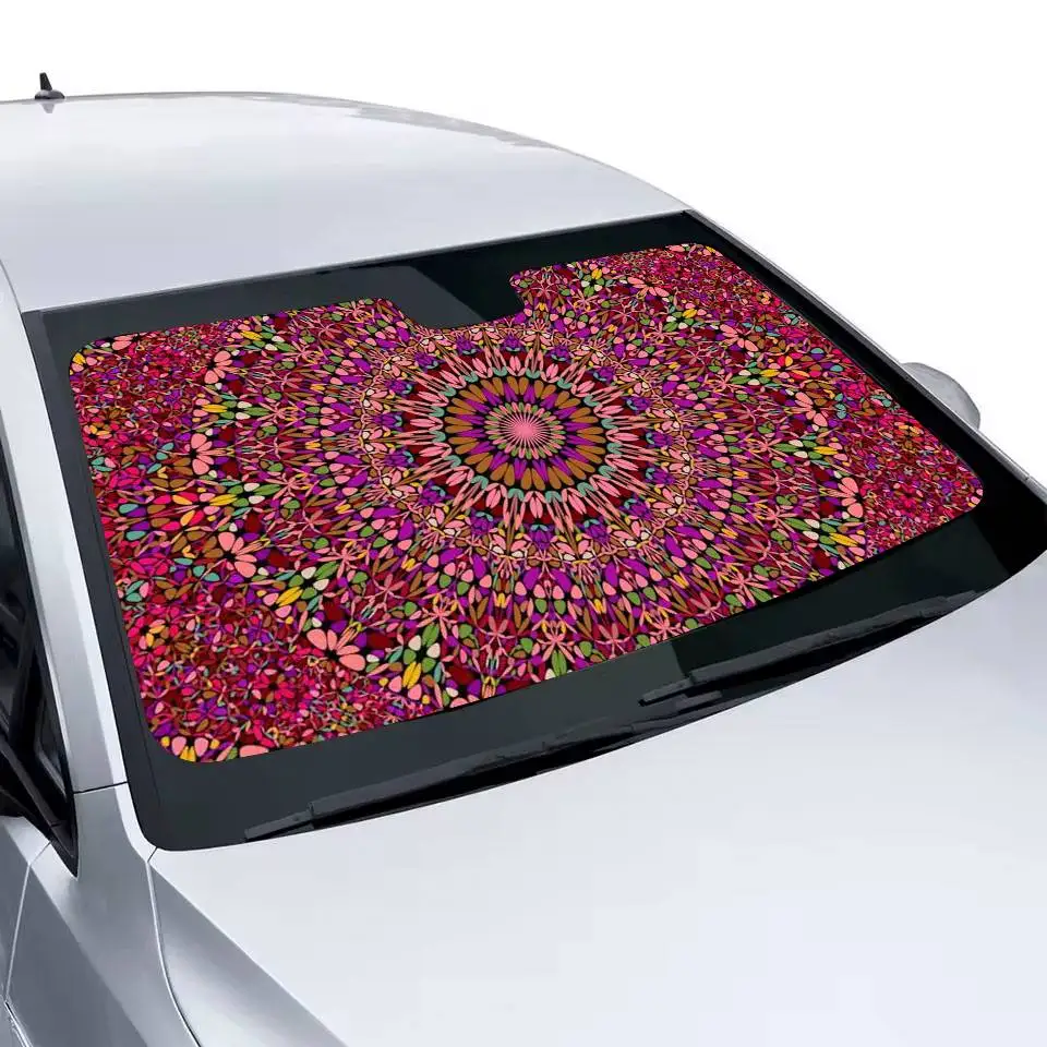 Bohemian Mandala Car SunShade Parasol Car Windshield Sun Shade UV Protection and Interior Cooler
