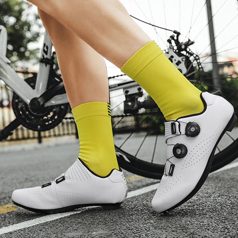 2025 Men Non-Locking Cycling Shoes Without Cleats Road Bicycle Sneaker Cleatless Mountain Bike Shoes MTB Flat Pedal Shoes Women