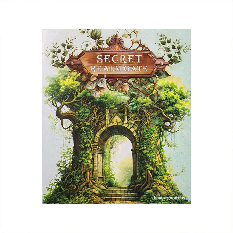 Pegatina decorativa para mascotas, pegatina retro de la serie The Gate of the Secret Path, 12 unidades por lote