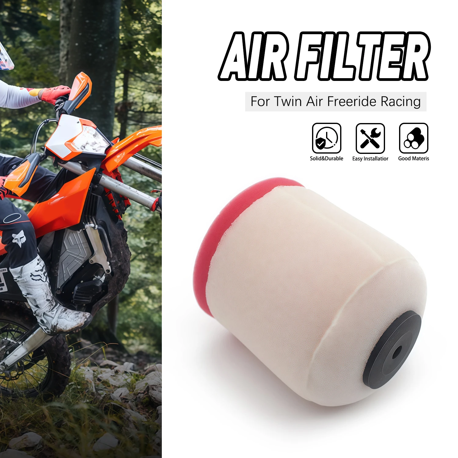 

Fit For Twin AIR Freeride Motorcycle Air Filter Intake Air Cleaner Element Racing