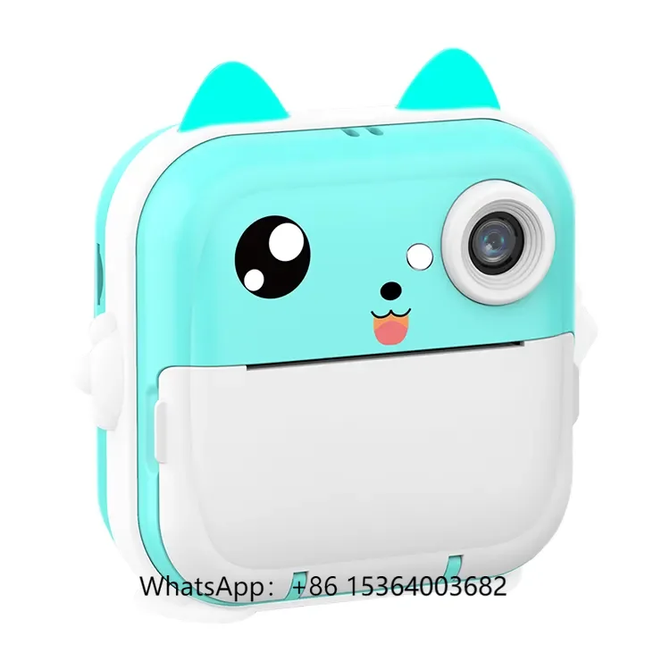 

2.4 Inch Q5 Kids Camera with Instant Thermal Printer Video Recorder MicroSD Media Kids Gift Plastic Material CMOS Imaging Sensor