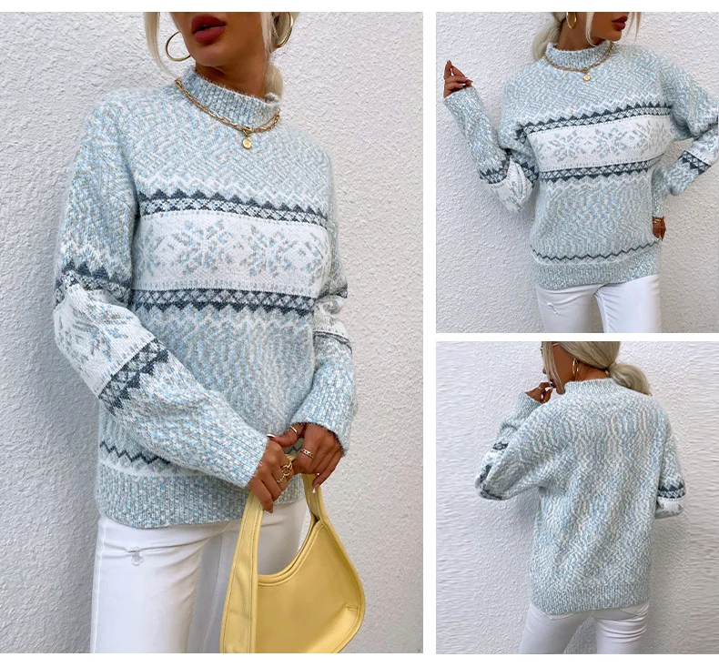 2025 Women's Turtleneck Knit Sweater Loose Fit Warm Winter Pullover Casual Chic Style For Comfort Commuting Streetwear Tops