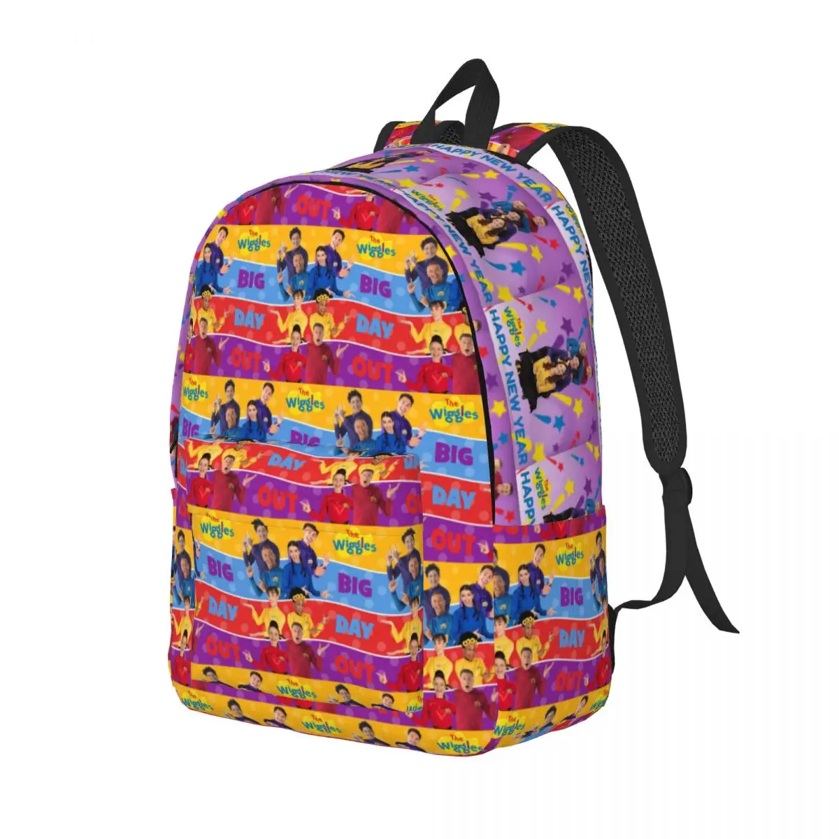 

The Wiggles Tv Show Music Band Backpack Daypack Large Capacity Kids BookBag School Bag Shoulder Bags for Men Women