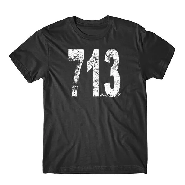 Houston T Shirt Vintage Style Retro Area Code 713 Texas Tx