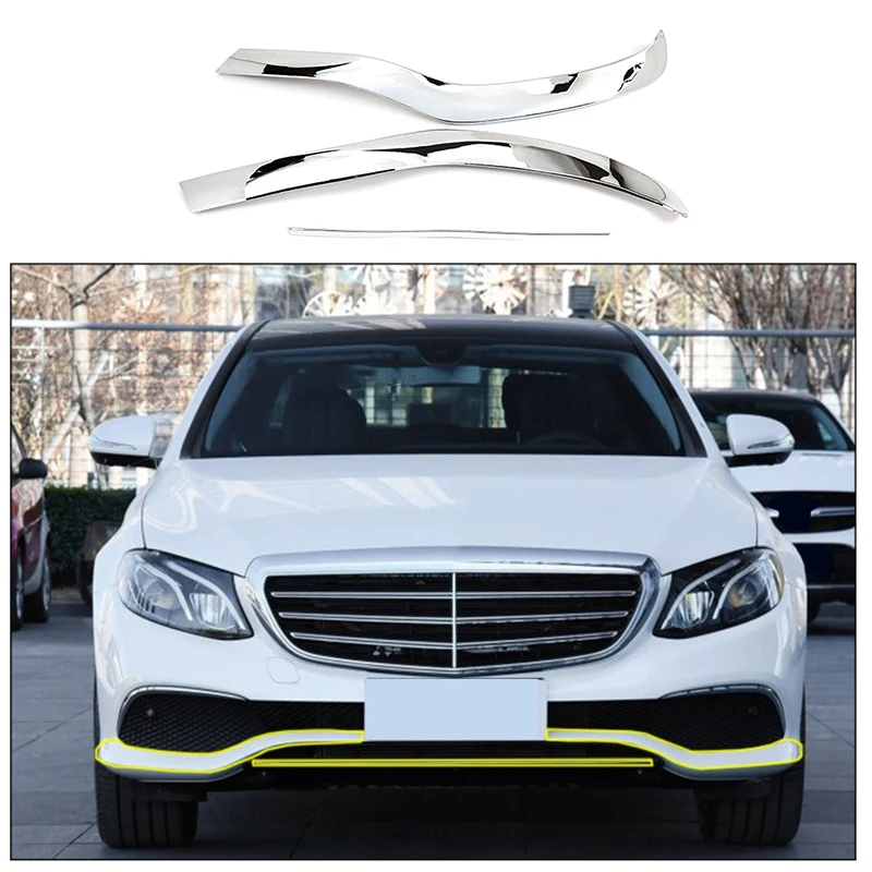 Superior-Front Bumper Plate Car Accessories For Mercedes Benz E Class W213 2016-2019