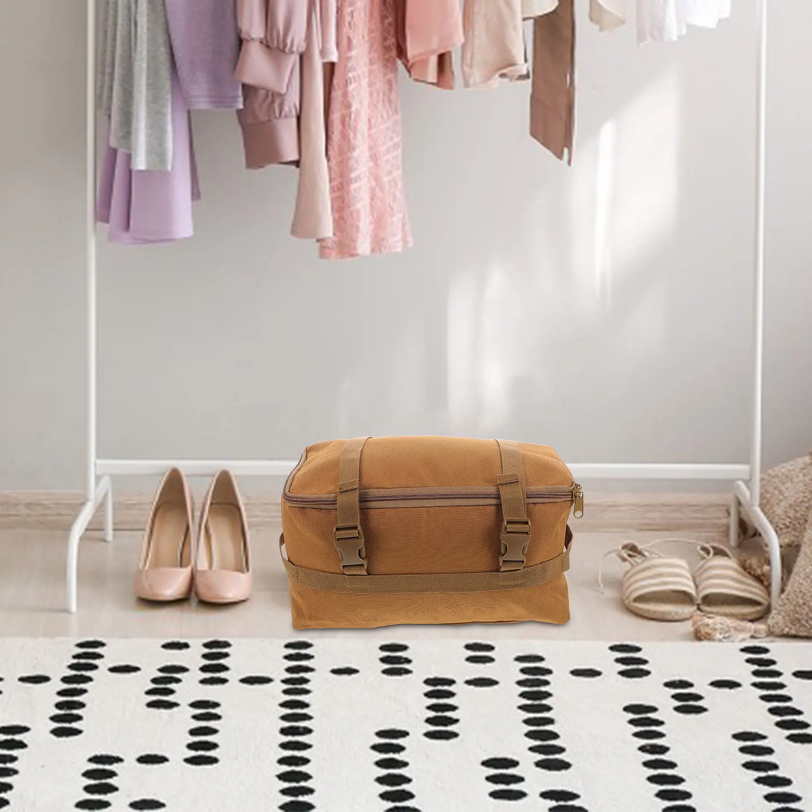 

Outdoor Storage Bag Large Capacity Detachable Travel Organizer Multipurpose Beach Tote Lightweight Portable Camping Picnic Use