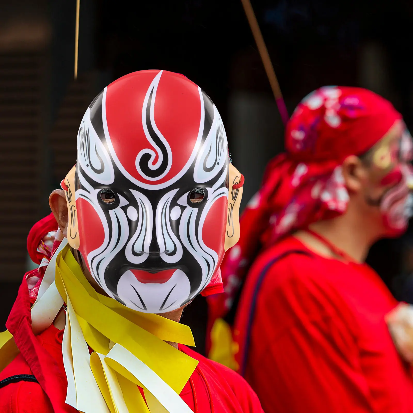 

Handcrafted Chinese Style Mask Intricate Artistic Design Ideal for Costume Events Role Play Parties and Cultural Performances