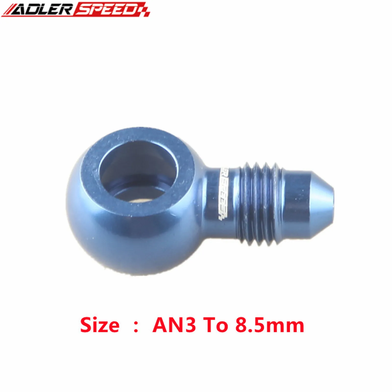 Aluminum Banjos Bolt AN3/AN4/AN6/AN8 To 8.5mm/10.5mm/12.5mm/14.5mm/16.5mm Brake Fitting Blue