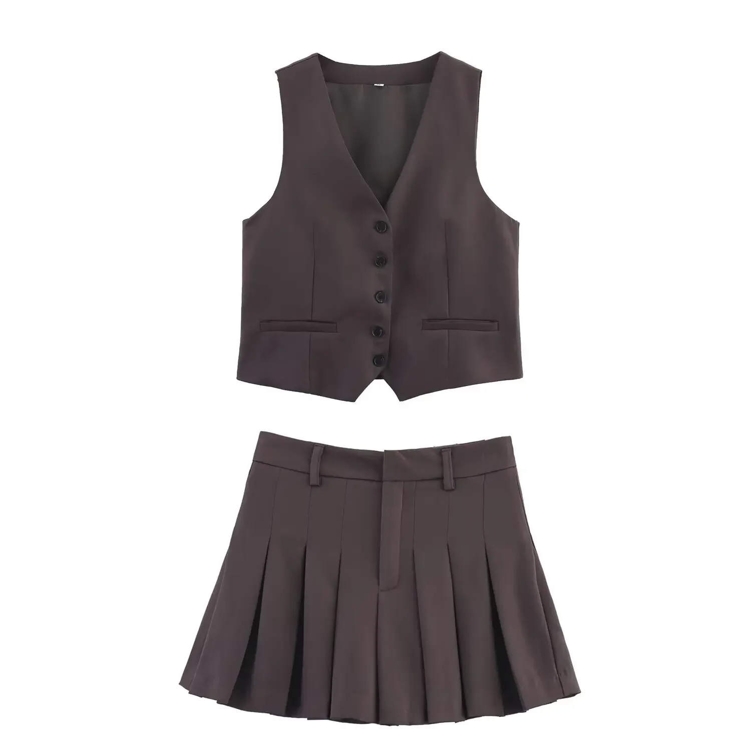 

New Fashion Short Work Office Vest Tops Women Suit Two Piece Set Women Outfit Summer Vest Shorts Sets for Women 2 Pieces