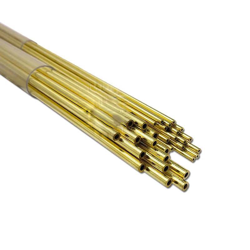 50pc 2.0*500mm  EDM Drilling Electrodes Single-Channel Brass Copper Tube