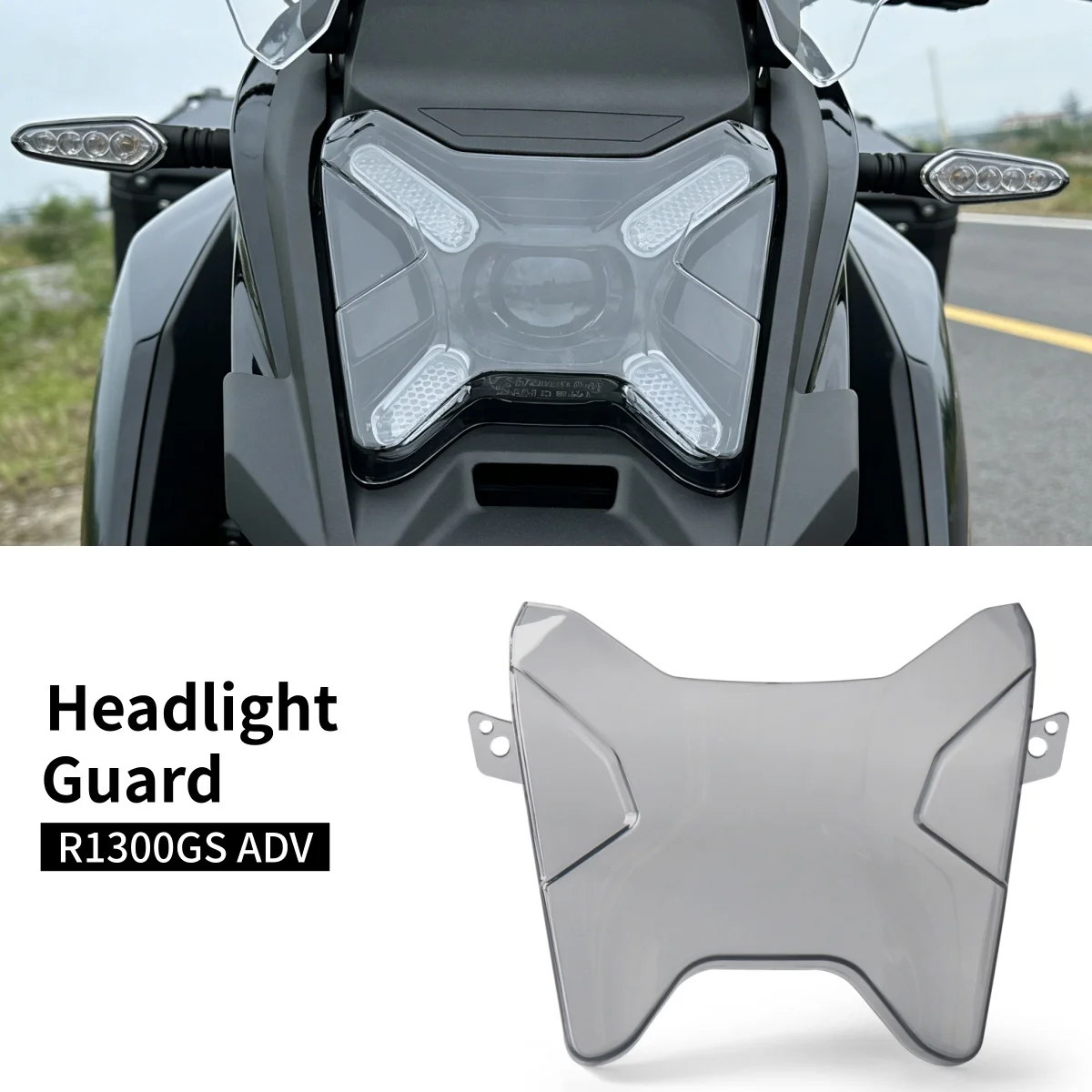 

For BMW R 1300 GS Adventure R1300GS ADV R1300 GS ADVENTURE 2024 2025 2026 Motorcycle Headlight Guard Protector Lens Cover Shield