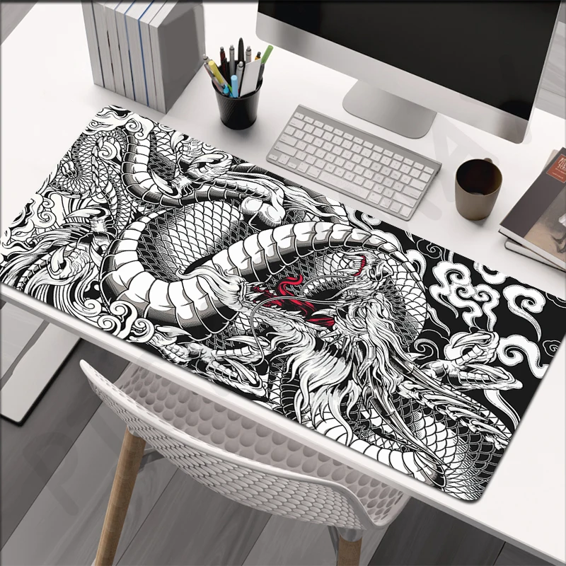 

Коврики для мыши Dragon Design 80x30 см XXL с замком по краю, большой игровой коврик для мыши, коврик для клавиатуры, коврик для мыши Beast, настольный коврик для подарка, коврики для мыши