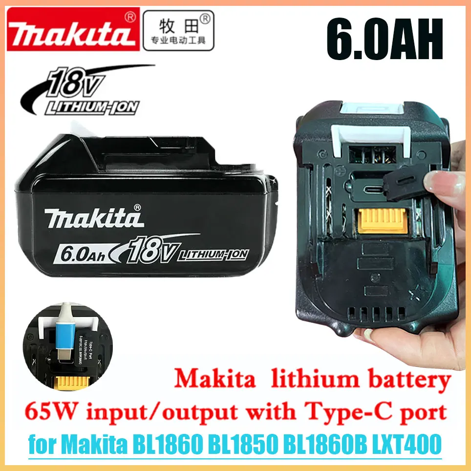 

Makita Original 18V Lithium Battery 6AH 3AH 4AH 5AH Battery BL1860 BL1830 BL1840 BL1850 Battery