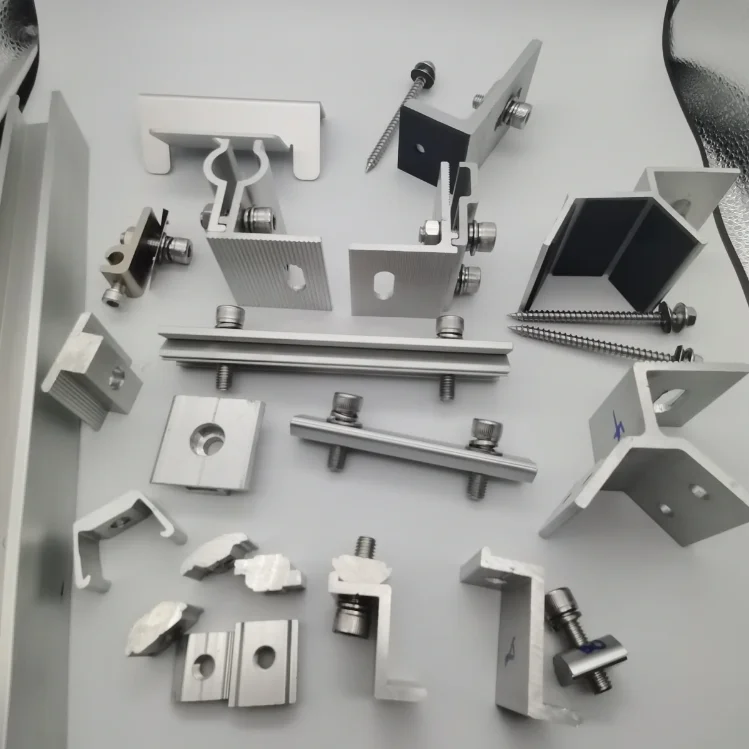 Cold Formed Carbon Steel U Channel Photovoltaic Bracket with Screws Base Plate Trapezoid Roofing Clamp Z Type Direct Connection