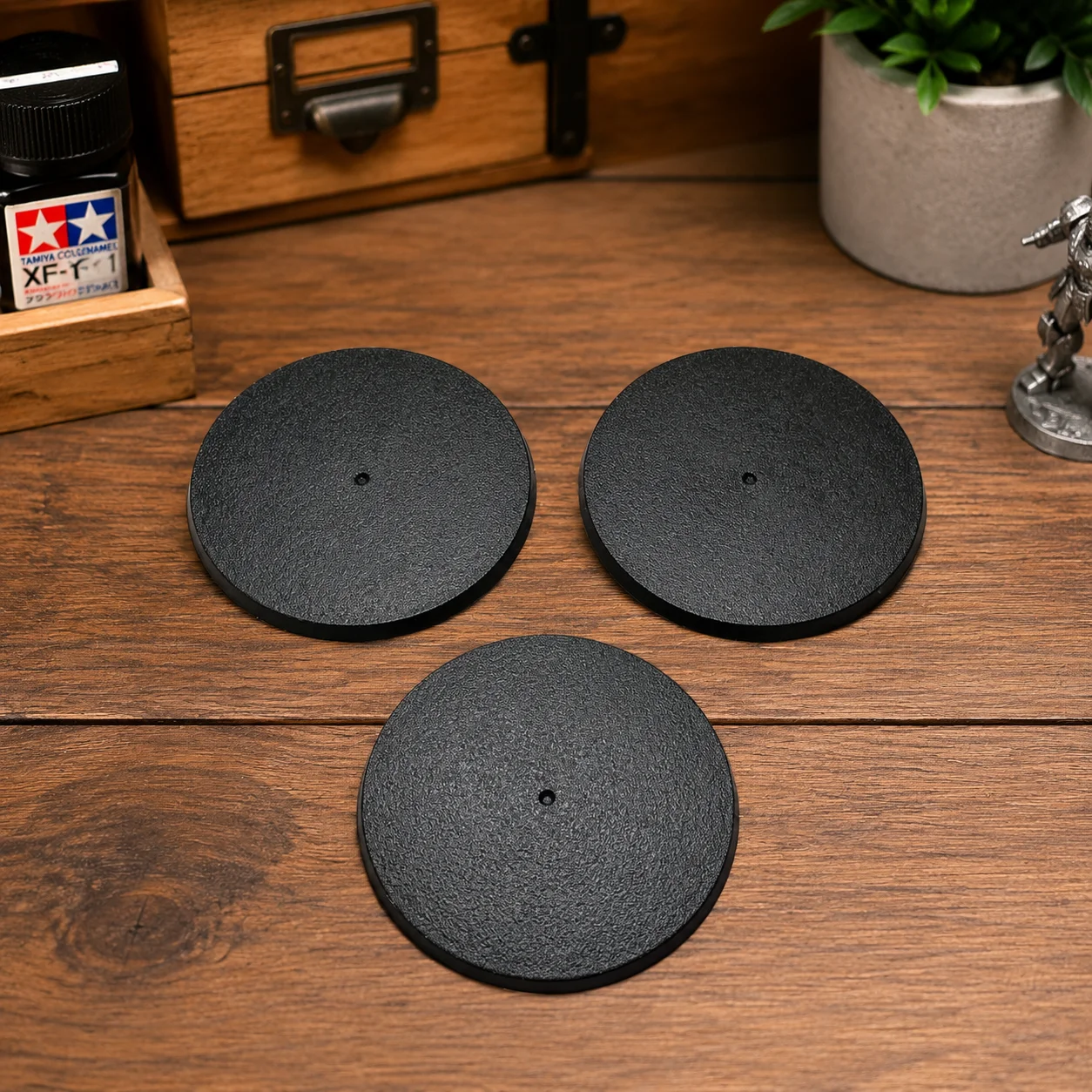Table Games Bases -Pack of 10 ,70mm Round Bases