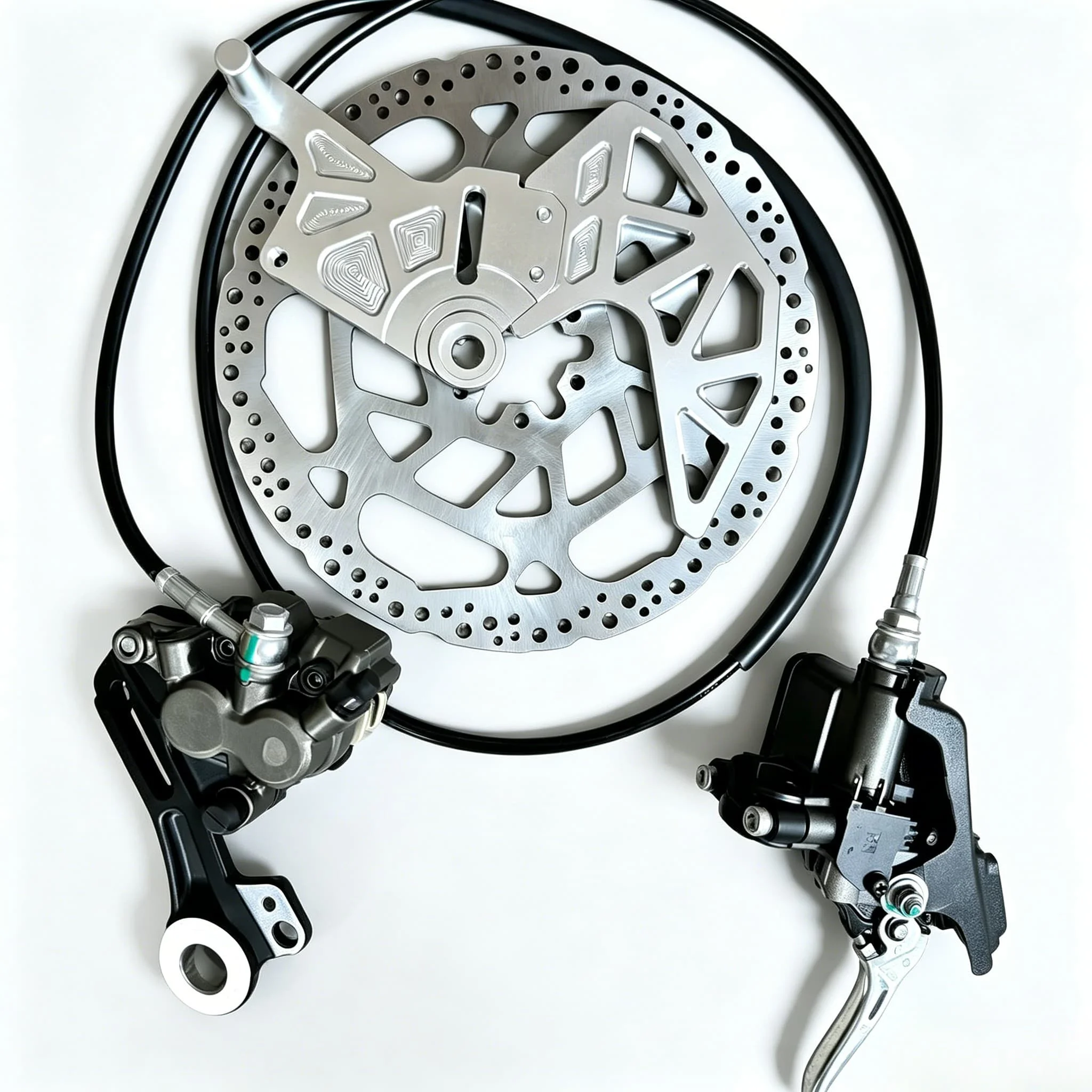 Front Rear Complete Brake Assembly Kit Off Road Electric Motorcycle Modified Brake Replacement Parts