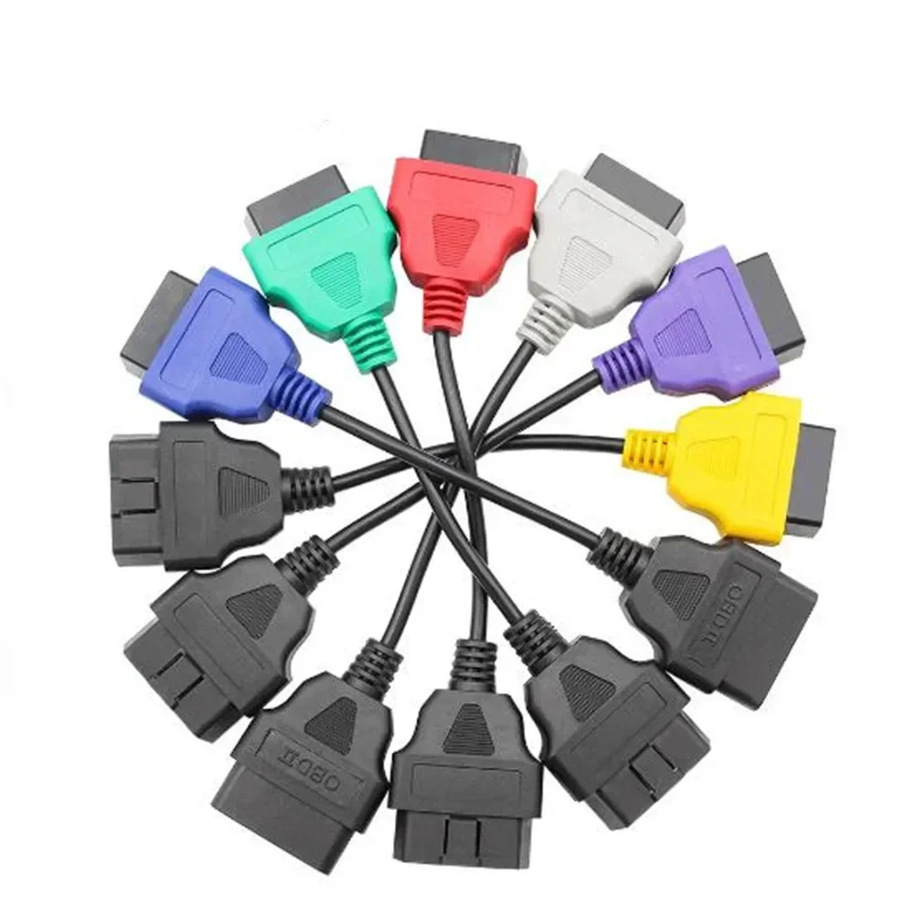A Professional for FiatECU Scan Adapter OBD OBD2 Connector Multi Scan ABS SRS Obd2 Scanner Diagnostic Cable for Fiat ECU Scan