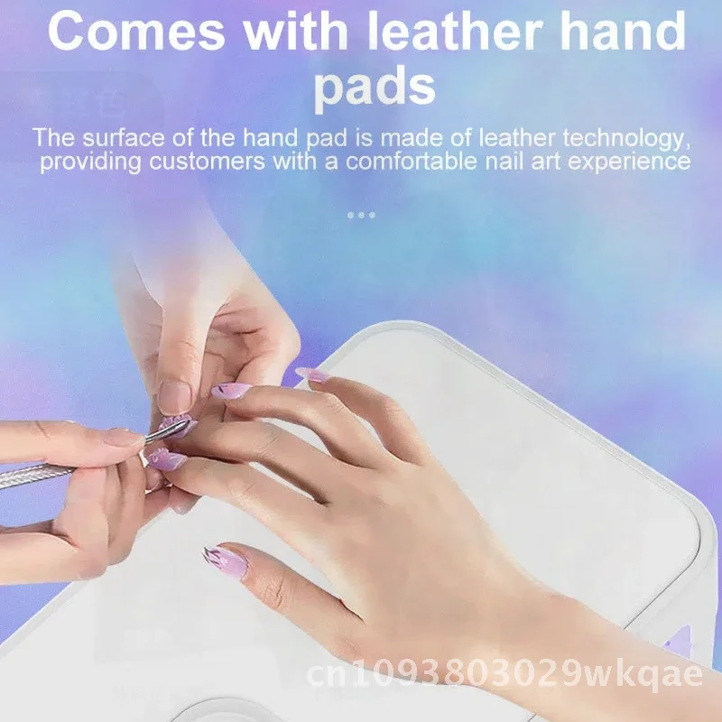 Lámpara de uñas Led UV recargable, herramienta portátil para decoración de uñas con almohada de cuero para mano, esmalte de Gel de curado rápido, Salo de manicura para el hogar