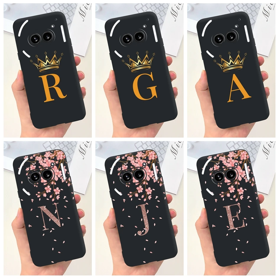 For Nothing Phone 2A Case for Nothing Phone2A 5G Fundas Soft Silicone Letters Phone Case For Nothing Phone (2a) Cover A142 Coque