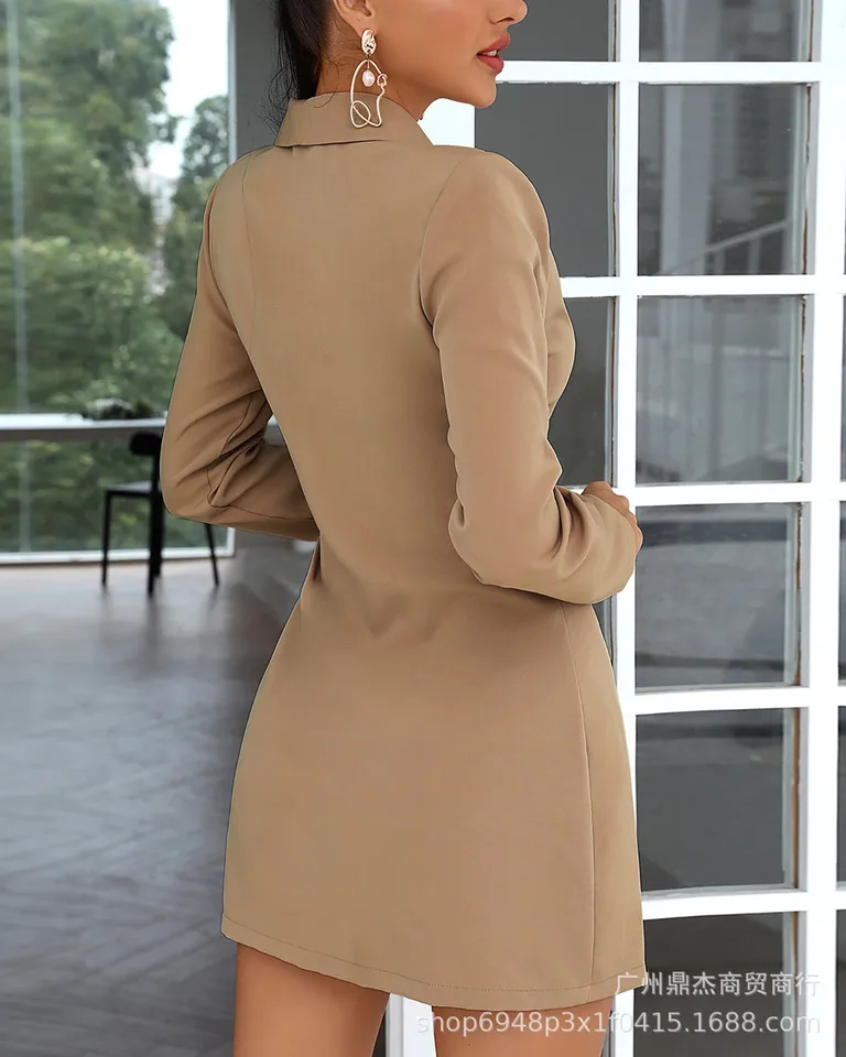 knee length dresses for ladies Black Fitted Blazer Mini Dress  AX Paris