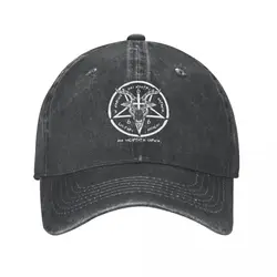 666 Baphomet Men Women Baseball Cap Sigil Of Satan The Goat Head God Cool Distressed Denim Caps Hat Outdoor Summer Snapback Cap