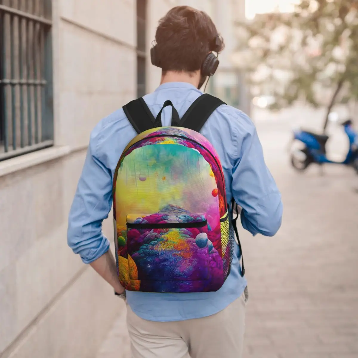 Sac à dos Diffusive Contentment pour garçons et filles, sac d'école pour enfants, sac à bandoulière pour ordinateur portable pour hommes et femmes