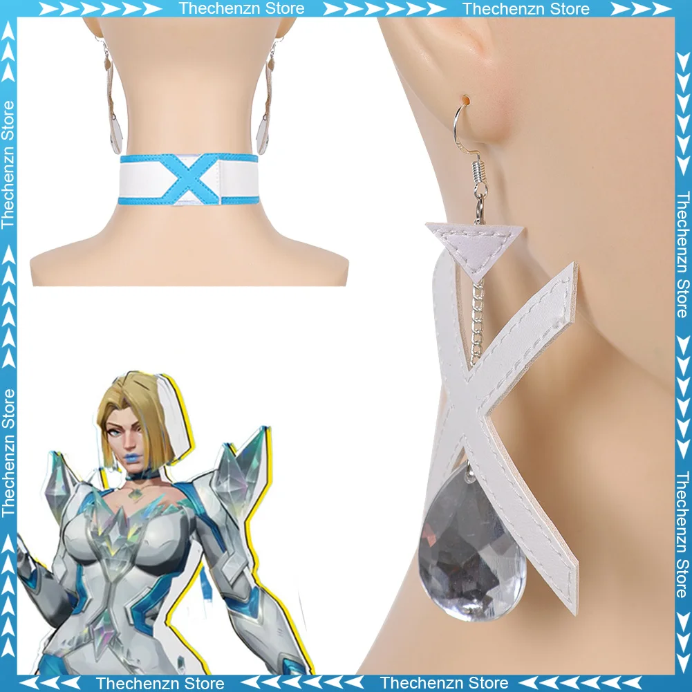 فستان بتصميم حالم المنافسين إيما فروست المختنق أقراط تأثيري للنساء قلادة لعبة زي اكسسوارات امرأة لعب الأدوار الدعائم #1