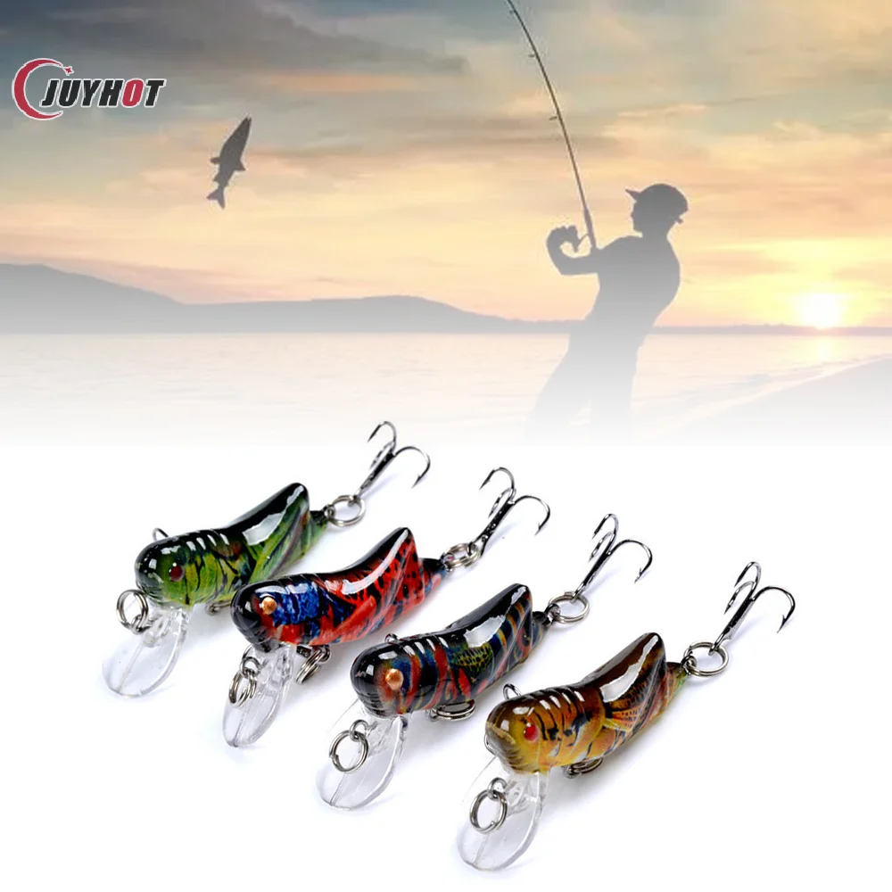 Grasshopper Road Lure Insect Bionic Bait 3.4g/4.5cm Painted Plastic Hard Bait Fake Bait Fishing Lure