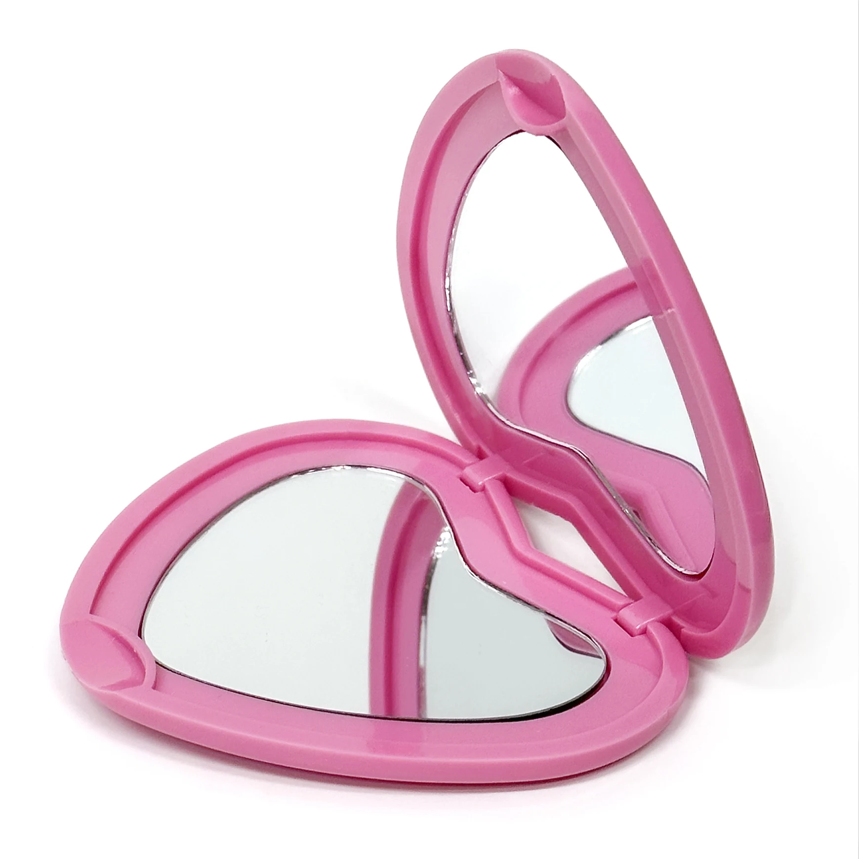 Espejo plegable con forma de corazón, accesorio de doble cara para maquillaje, gran oferta, 1X/2X